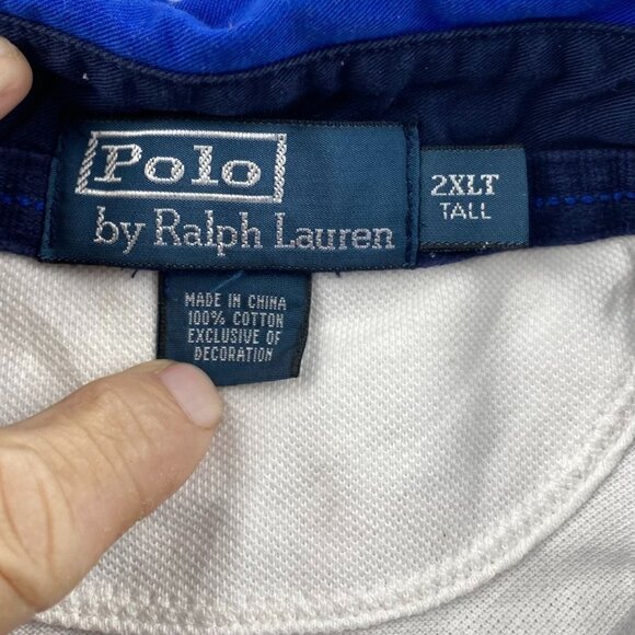 Polo Ralph Lauren Mens Rugby Polo Shirt 2XLT Colorblock Short Sleeve Quarter Zip - Picture 3 of 14